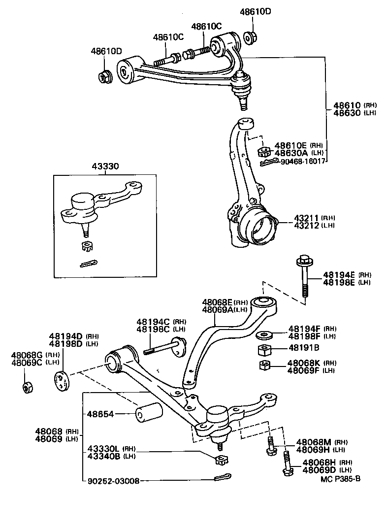 48191-30010 PLATE, CASTER ADJUST product image