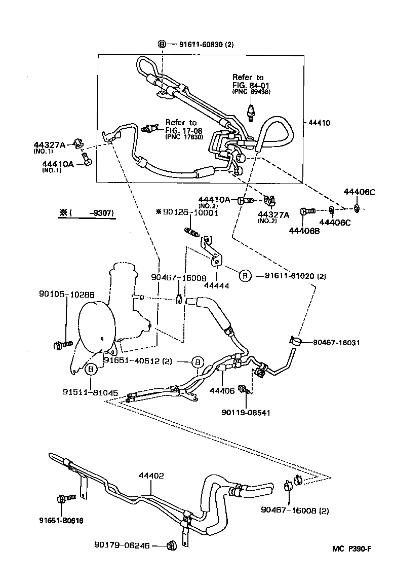 Toyota 44406-30130 TUBE SUB-ASSY, RETURN