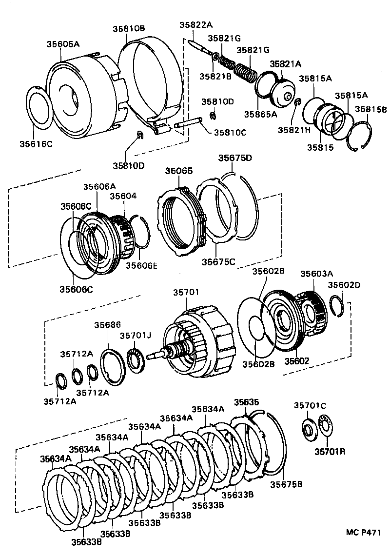 35677-30150 DISC, CLUTCH (FOR FORWARD MULTIPLE DISC CLUTCH) product image