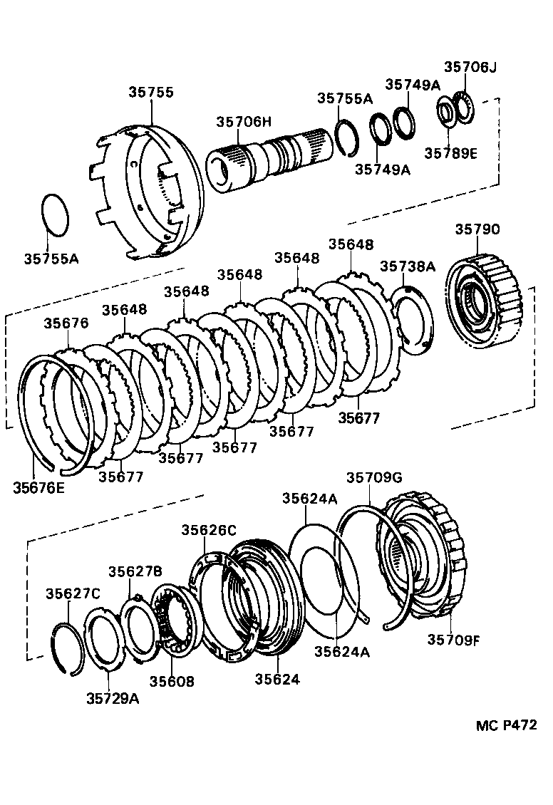 35676-30150 FLANGE, BRAKE (FOR 2ND BRAKE) product image