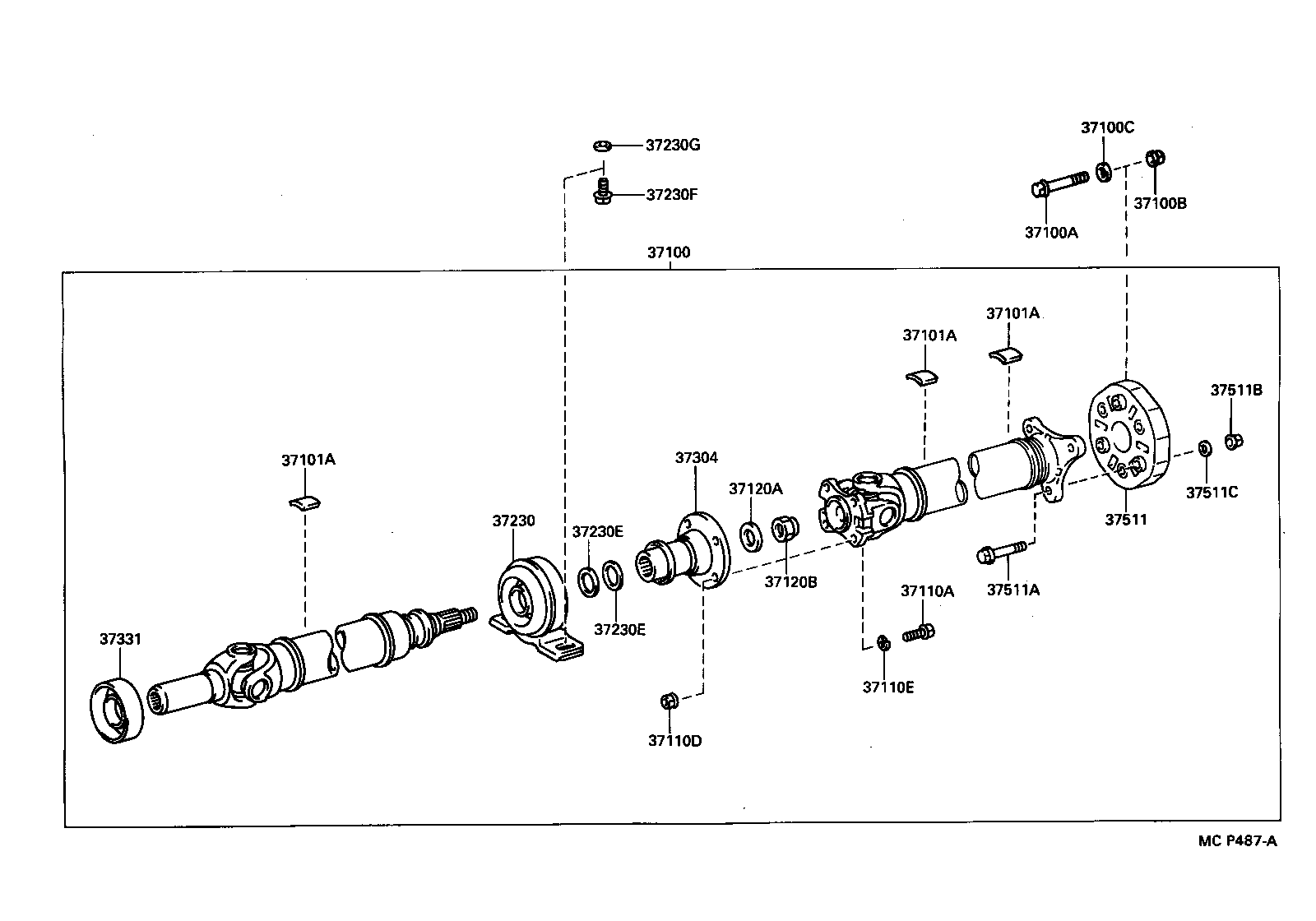 Toyota 90201-10128 WASHER, NO.2 (FOR CENTER SUPPORT BEARING)