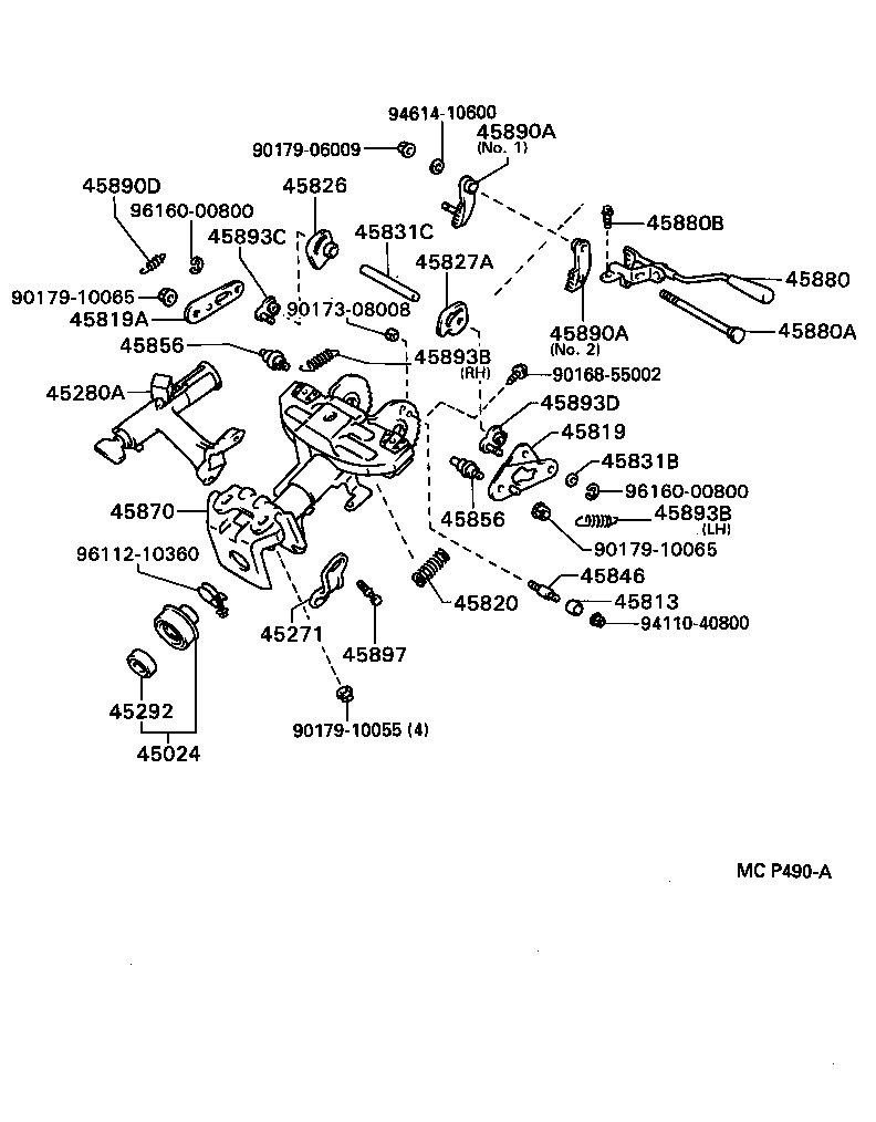 45260-24070 SHAFT ASSY, STEERING INTERMEDIATE, NO.2 product image