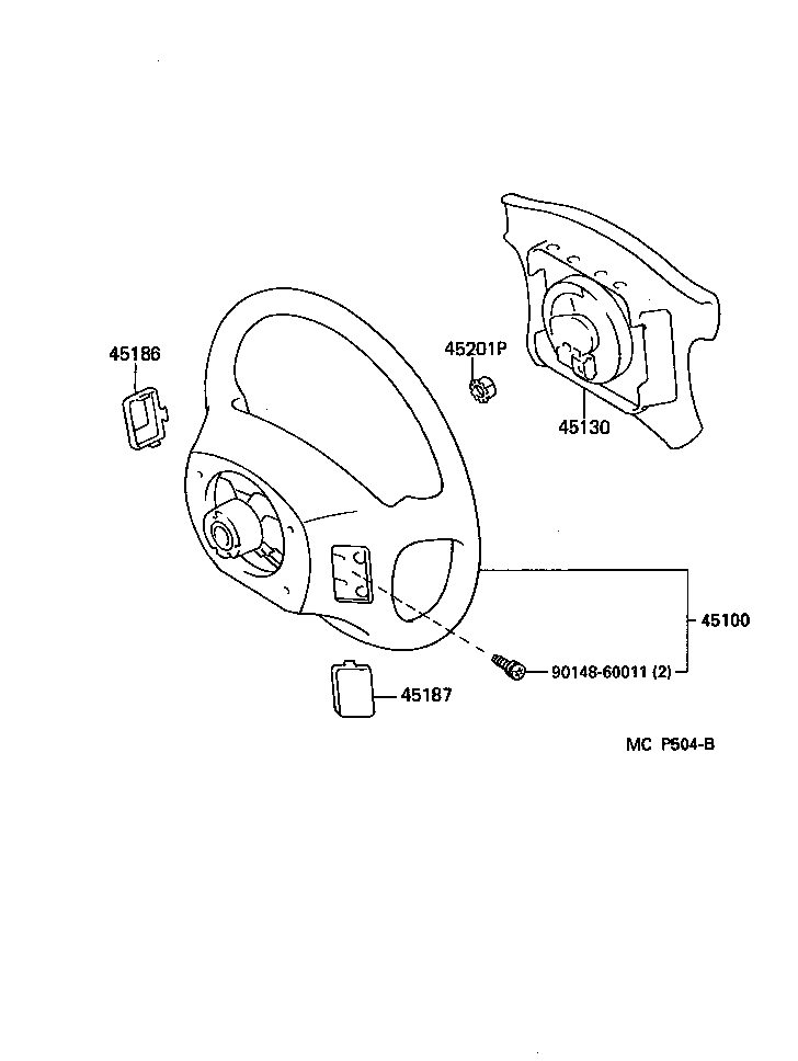 45105-14140 PLATE SUB-ASSY, HORN BUTTON CONTACT, NO.1 product image
