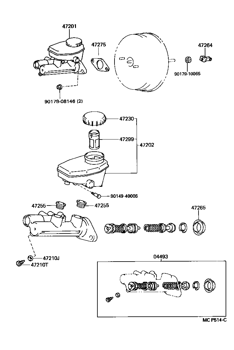 47202-30170 RESERVOIR SUB-ASSY, BRAKE MASTER CYLINDER product image