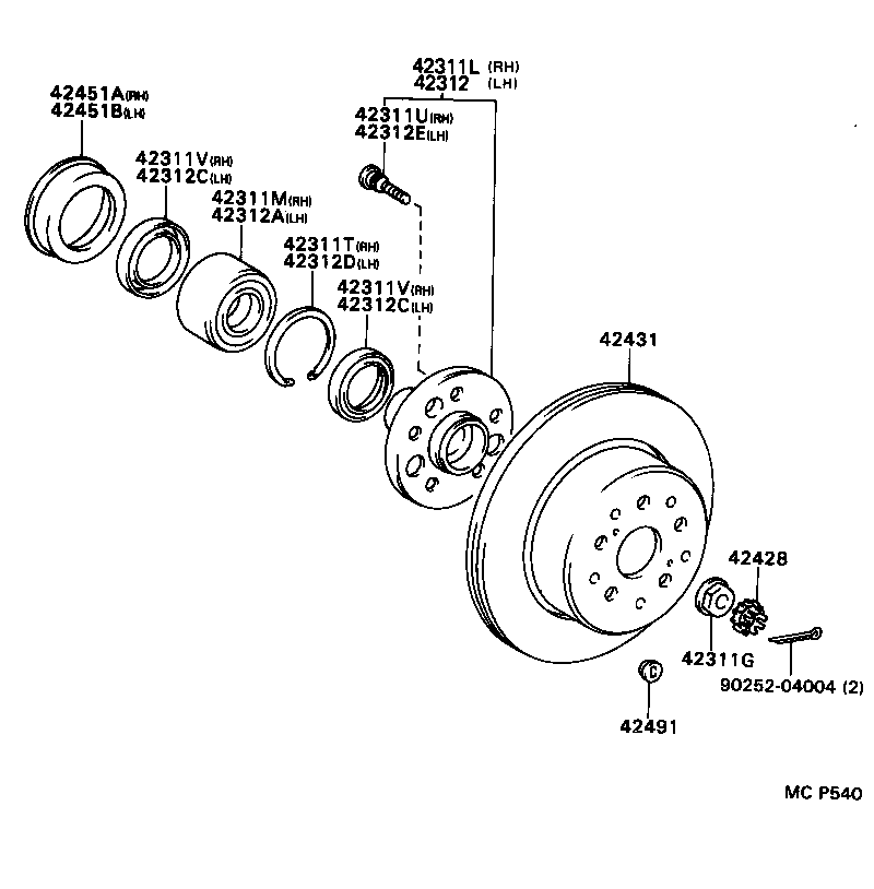 04437-24040 BOOT KIT, REAR DRIVE SHAFT product image
