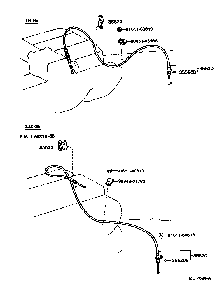 35523-30100 CLAMP, THROTTLE CABLE product image
