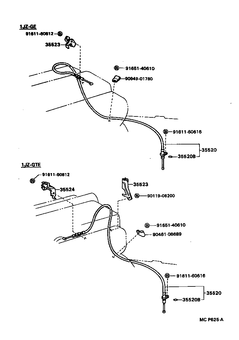 35523-30100 CLAMP, THROTTLE CABLE product image
