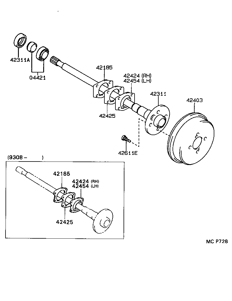 42185-14020 GASKET, REAR AXLE HOUSING END product image