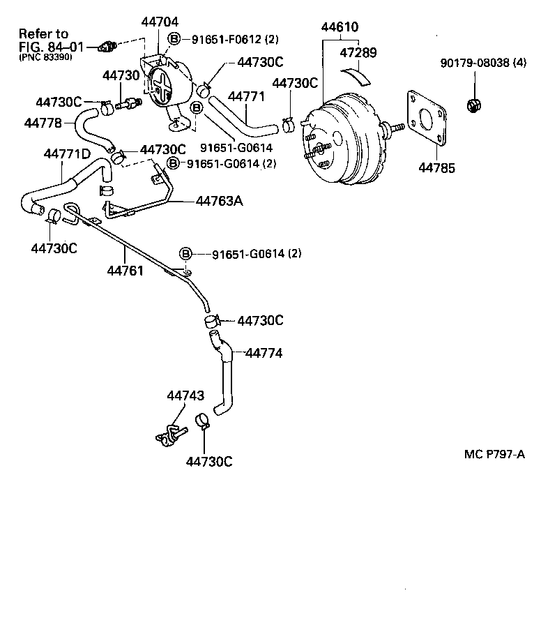 44773-35430 HOSE, UNION TO CHECK VALVE product image