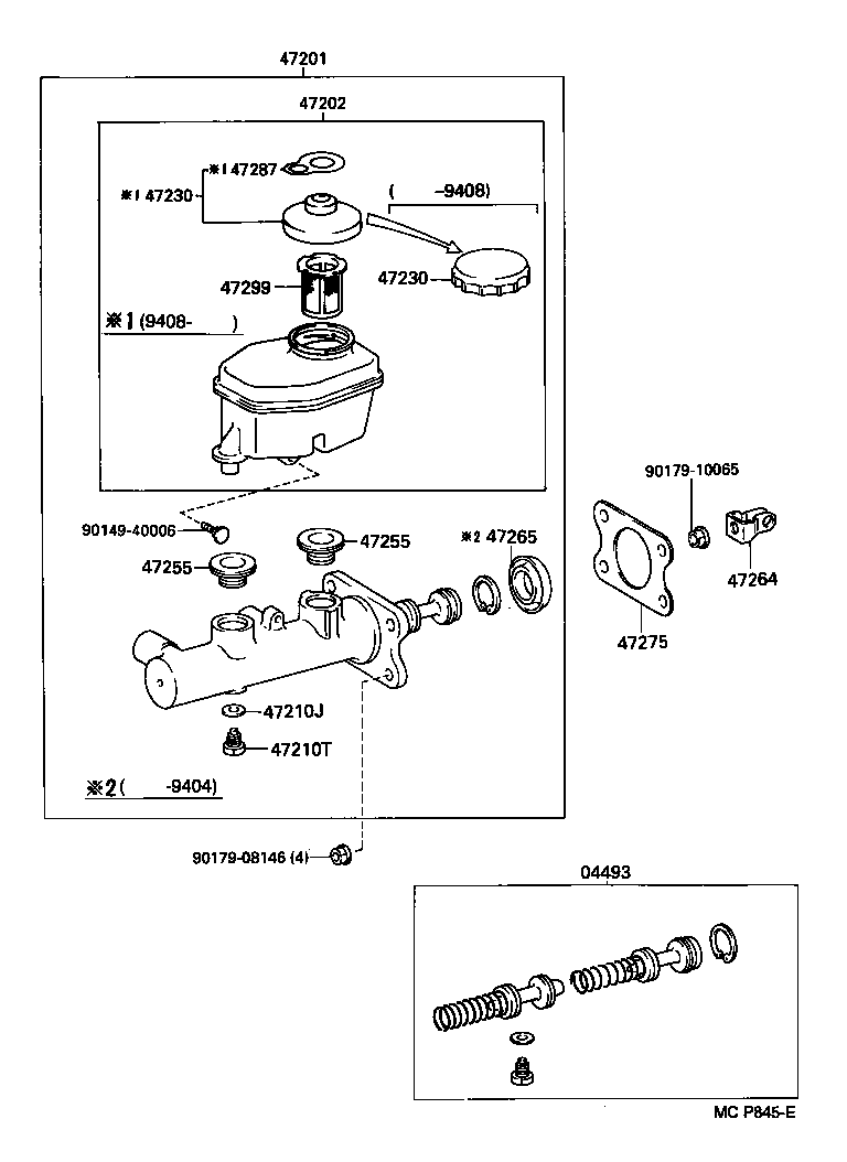 47201-3D151 CYLINDER SUB-ASSY, BRAKE MASTER product image