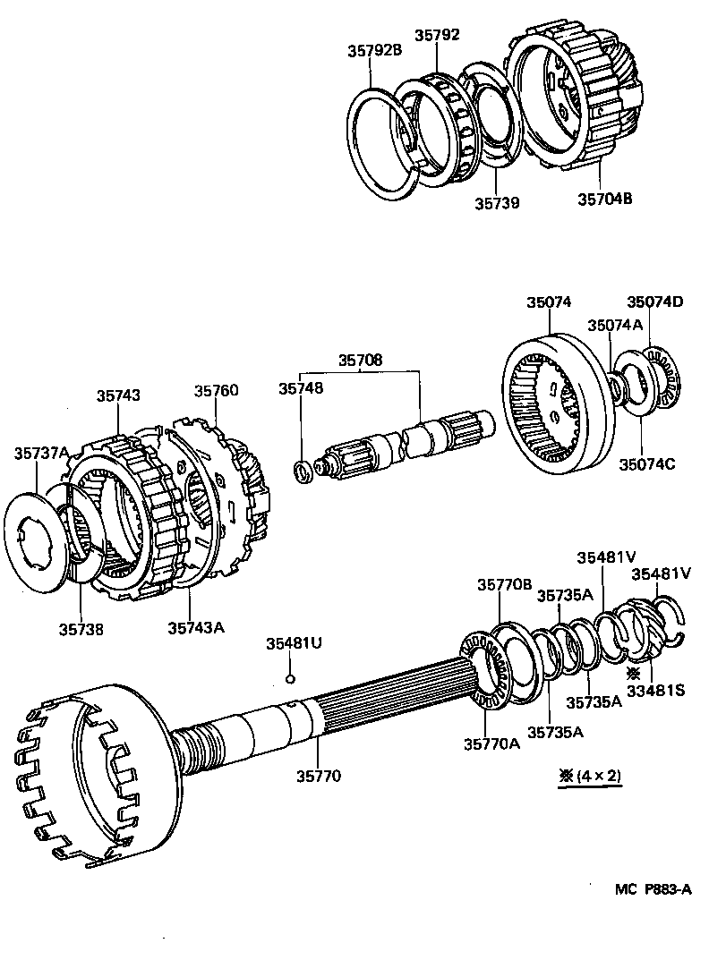 33481-26120 GEAR, SPEEDOMETER DRIVE (ATM) product image
