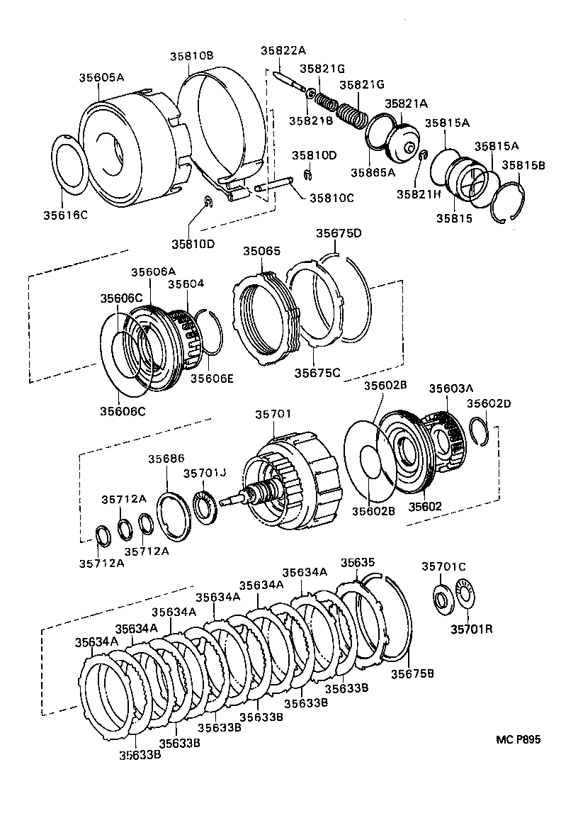 35667-50030 DISC, CLUTCH (FOR DIRECT MULTIPLE DISC CLUTCH) product image