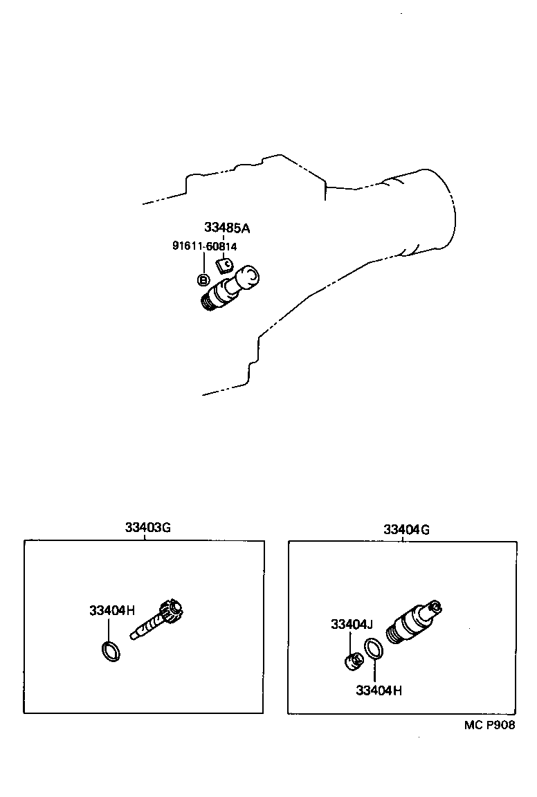 33482-39515 GEAR SUB-ASSY, SPEEDOMETER DRIVEN (ATM) product image