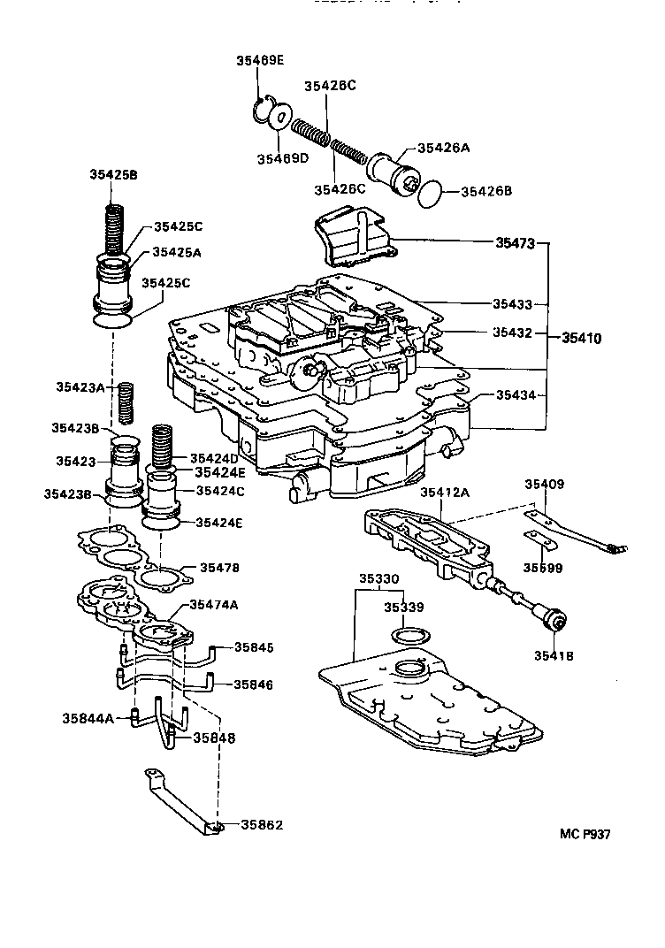 35432-20150 PLATE, VALVE BODY, NO.1 product image