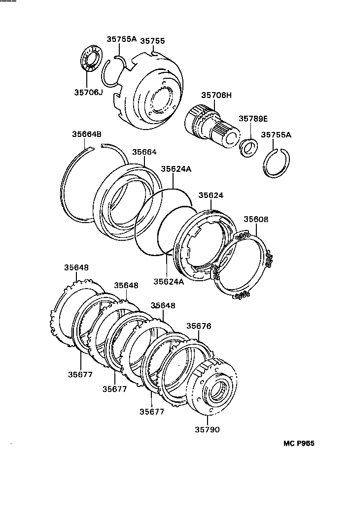 35677-20060 DISC, CLUTCH (FOR 2ND BRAKE) product image
