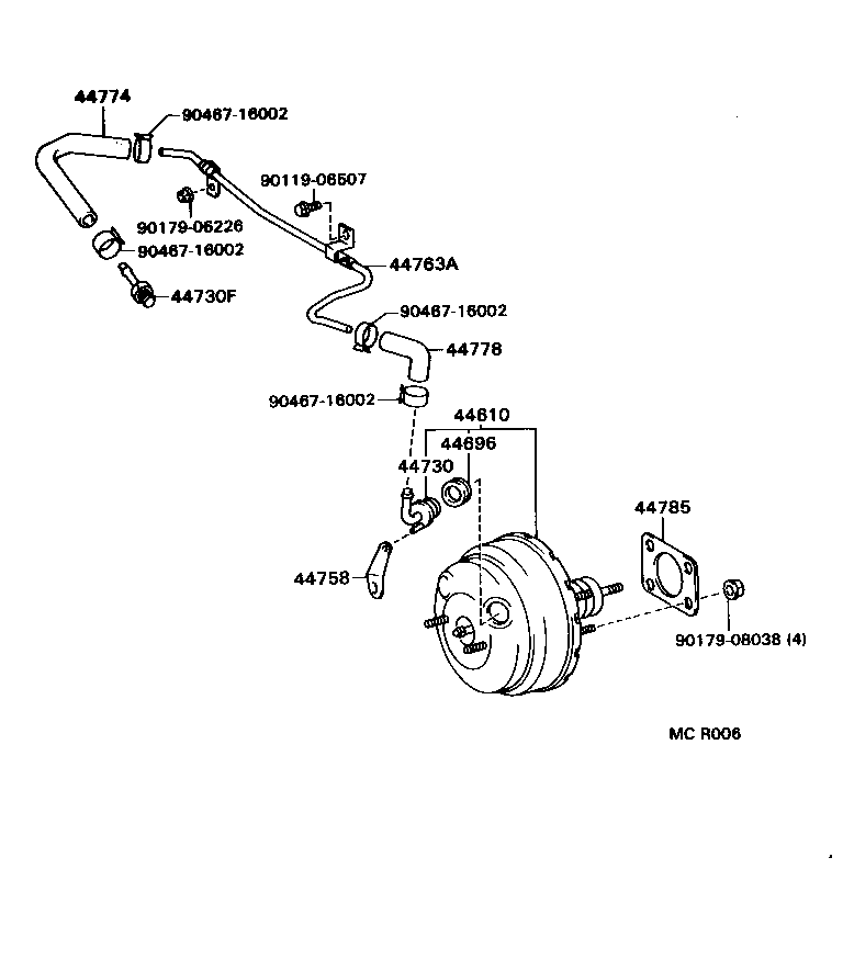44773-2B040 HOSE, UNION TO CHECK VALVE product image