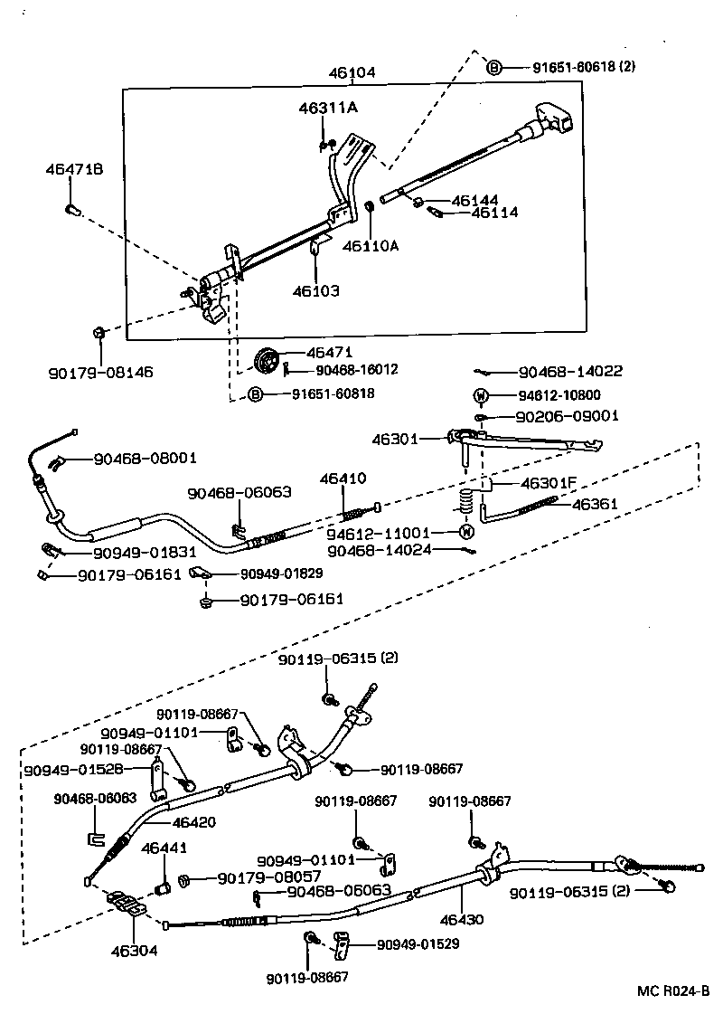 46103-34010 GUIDE SUB-ASSY, PARKING BRAKE PLUNGER product image