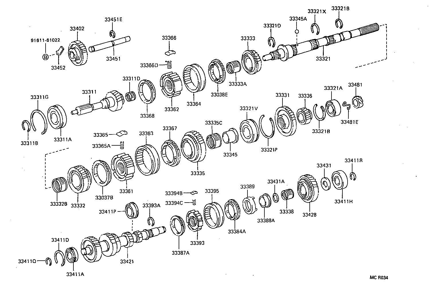 33033-28010 GEAR, 2ND product image