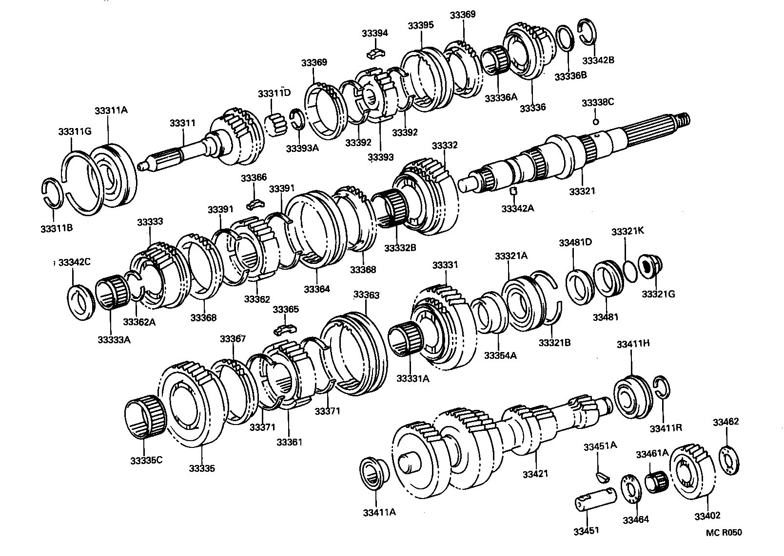 33034-36080 GEAR, 3RD product image