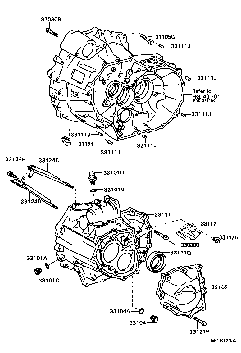 33101-12170 CASE, MANUAL TRANSMISSION product image