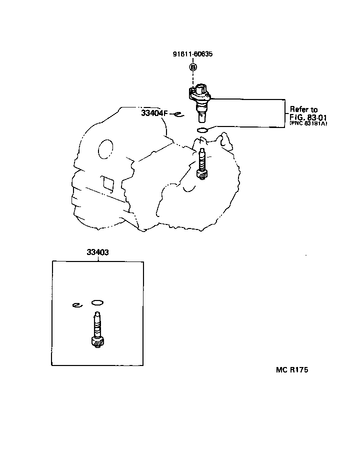 33403-29495 GEAR SUB-ASSY, SPEEDOMETER DRIVEN (MTM) product image