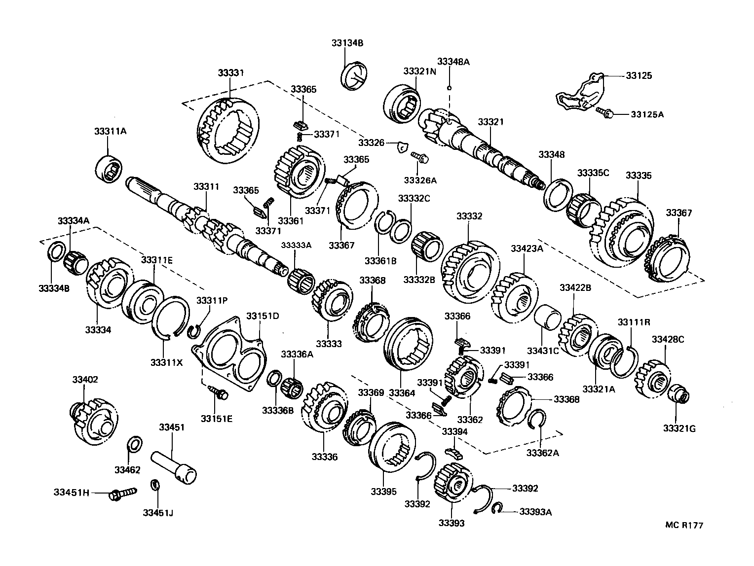 33035-32061 GEAR, 4TH product image