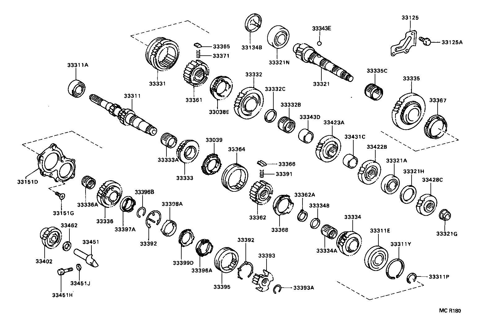 33035-32061 GEAR, 4TH product image