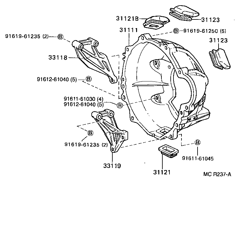 31111-36280 HOUSING, CLUTCH product image
