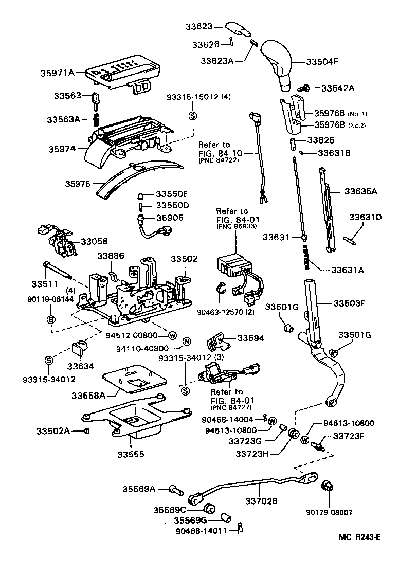 33530-22291 LEVER ASSY, SHIFT (FOR FLOOR SHIFT) product image