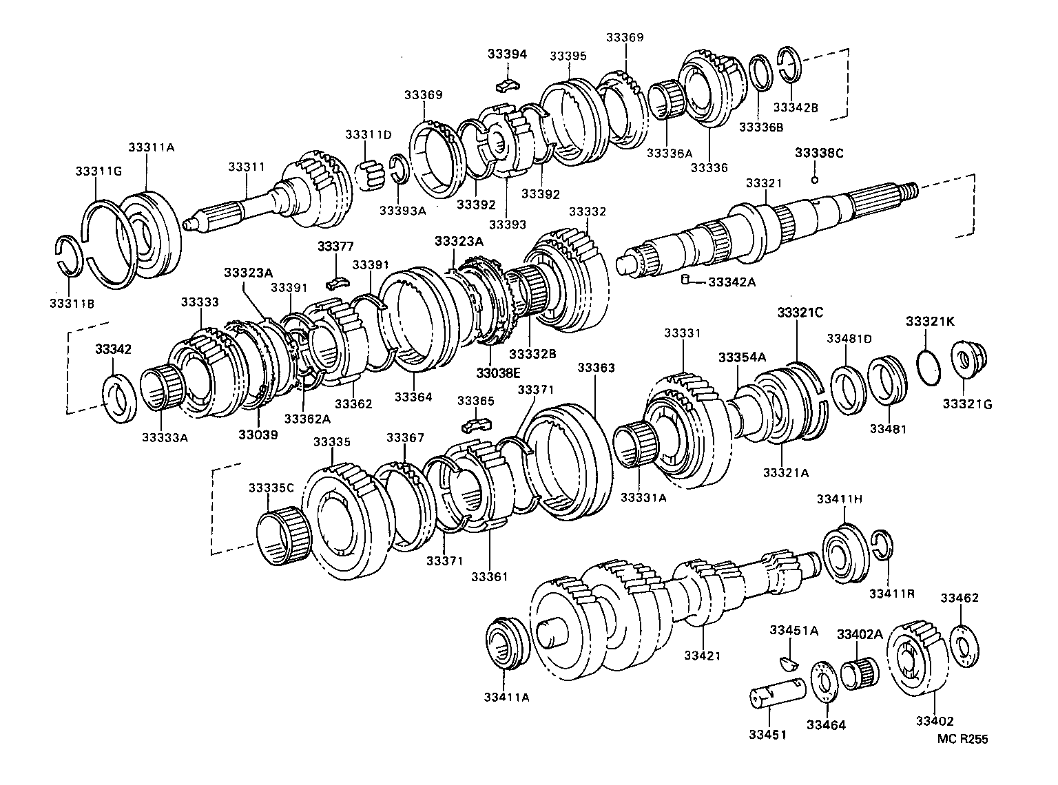 33335-37030 GEAR, 1ST product image