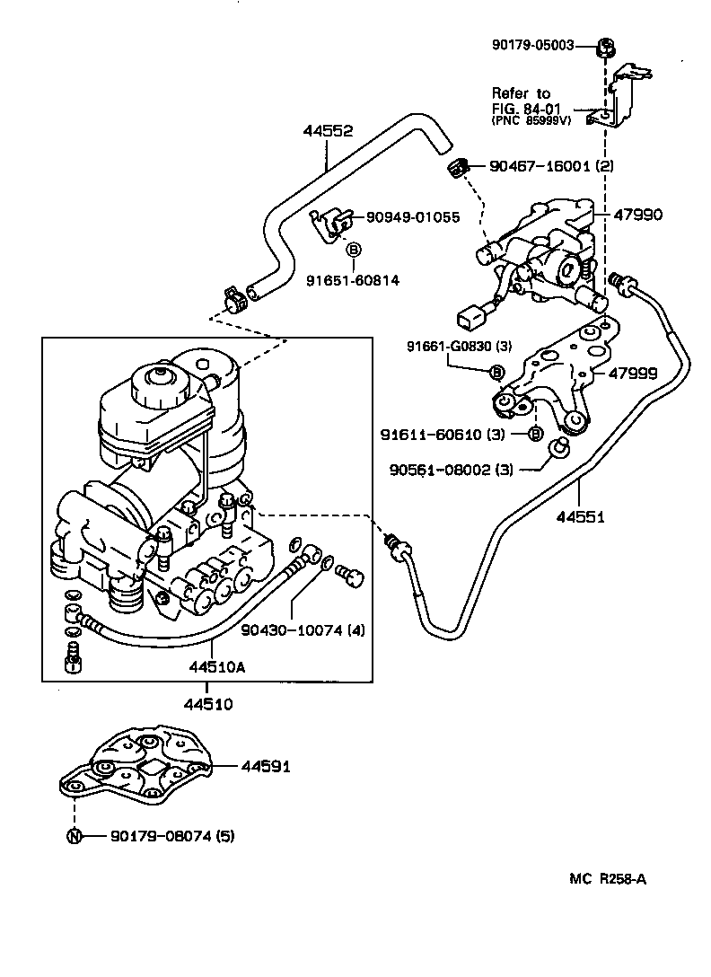 44546-30100 CUSHION, BRAKE ACTUATOR BOLT product image