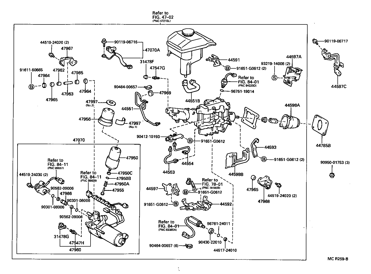 44554-30010 TUBE, BRAKE ACTUATOR, NO.4 product image
