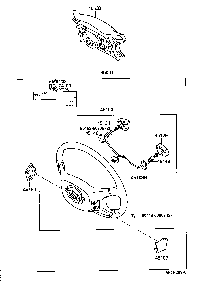 45146-32070 SPRING, HORN BUTTON CONTACT product image