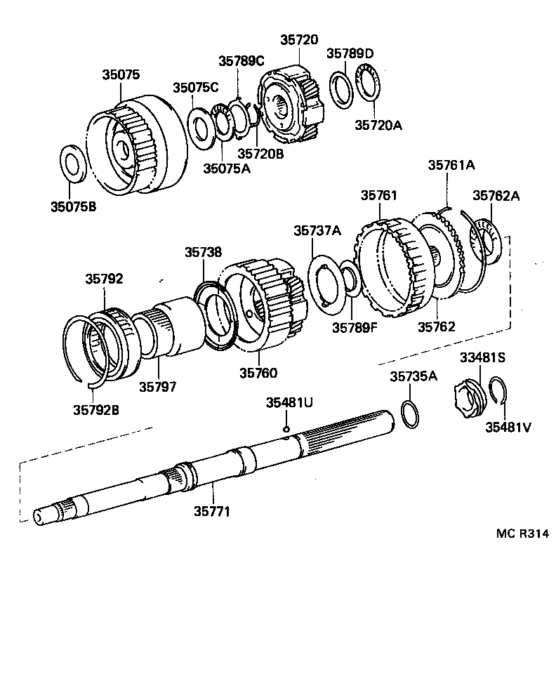 33481-24010 GEAR, SPEEDOMETER DRIVE (ATM) product image