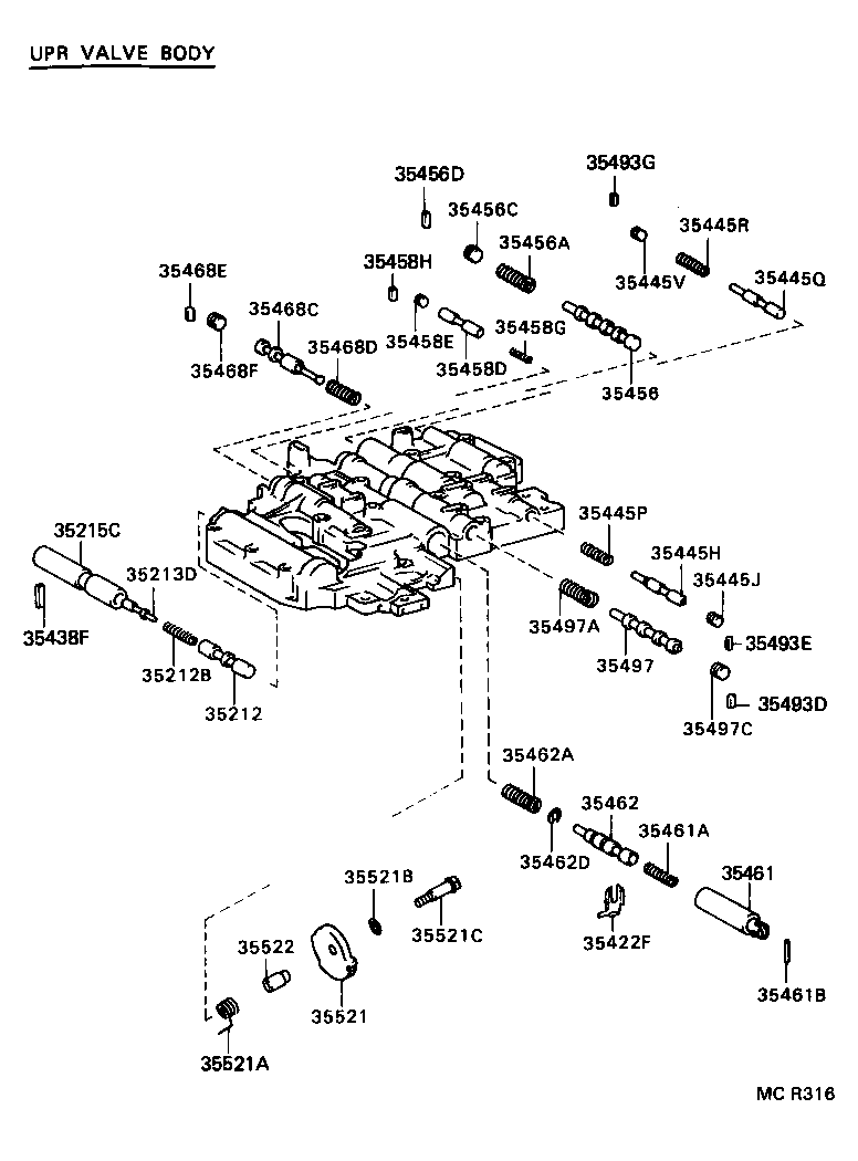 35432-28050 PLATE, VALVE BODY, NO.1 product image