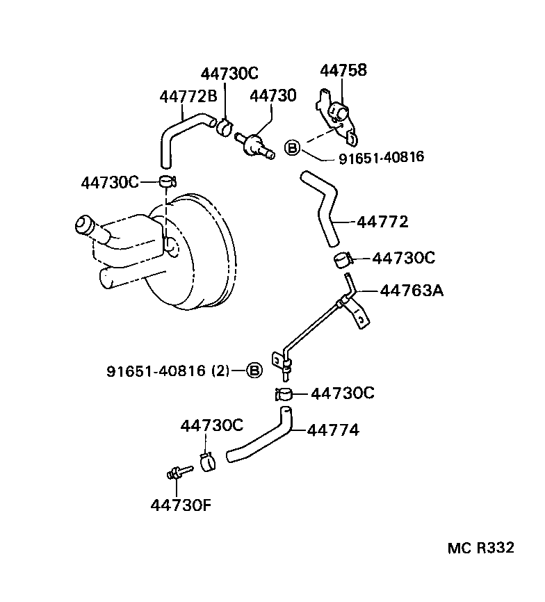 44774-28170 HOSE, UNION TO CONNECTOR TUBE product image