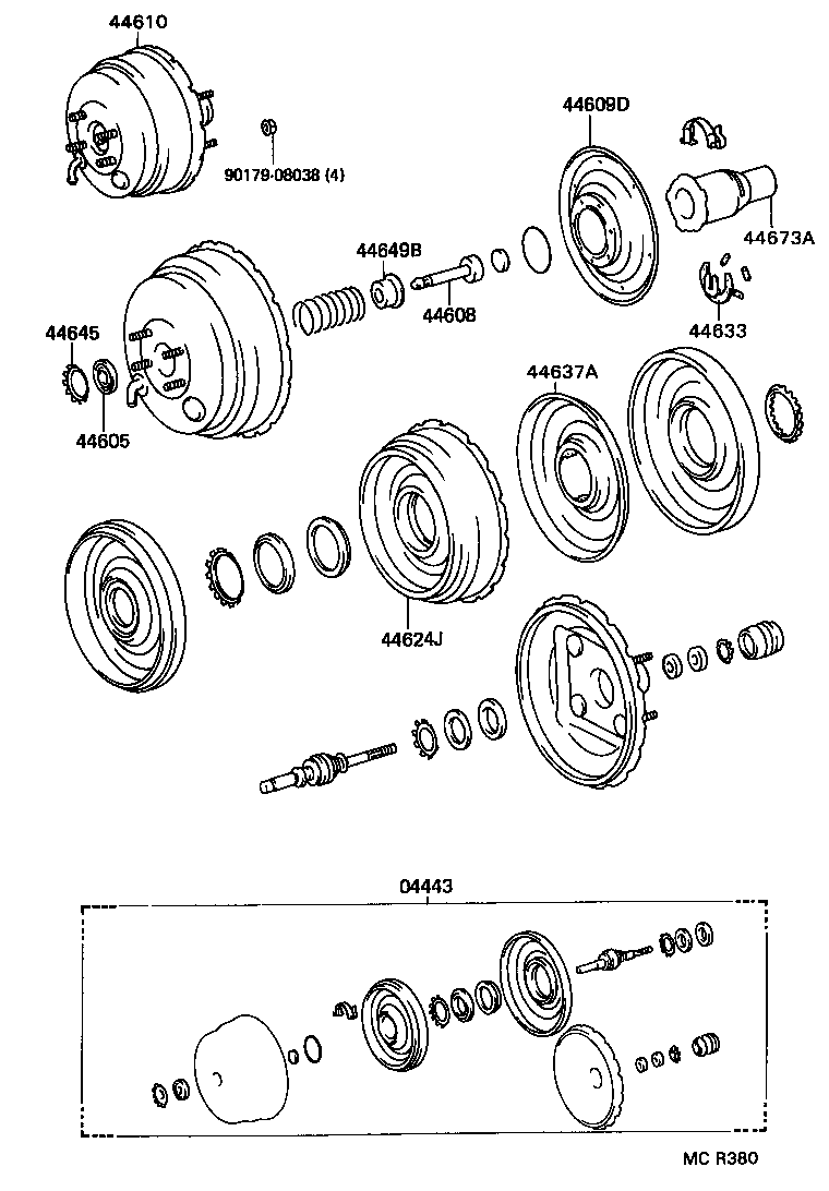 44637-2B460 PLATE, BOOSTER DIAPHRAGM product image