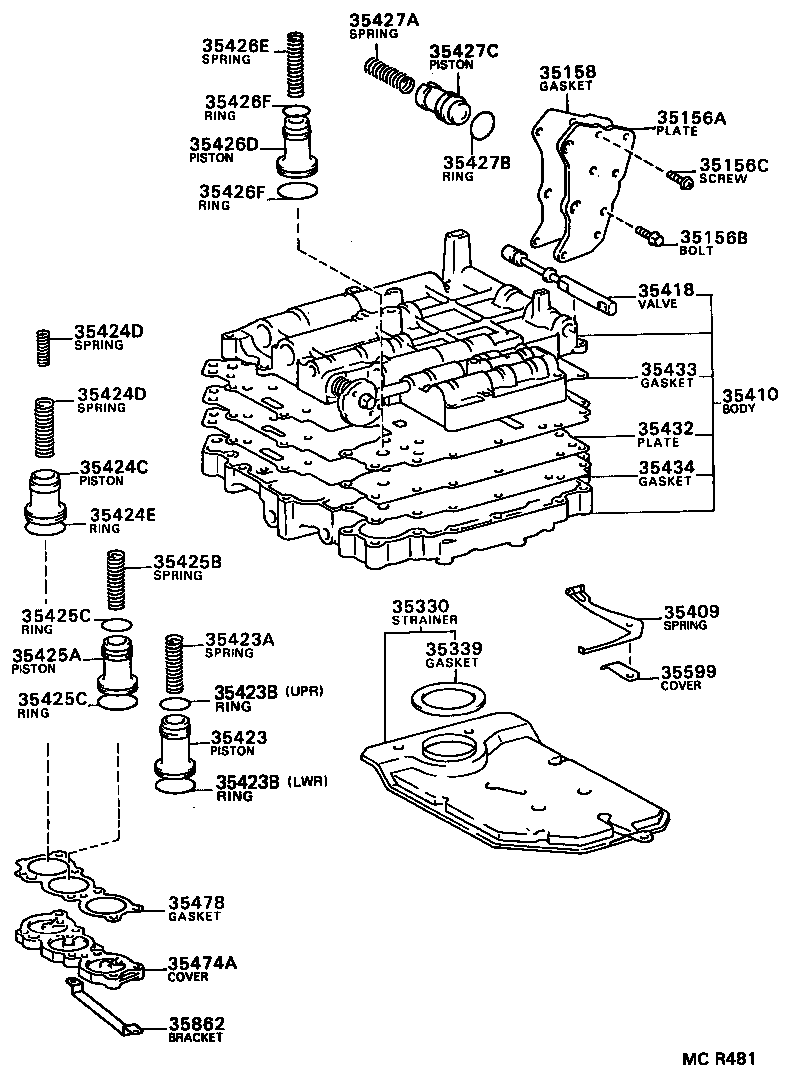 90501-17015 SPRING, COMPRESSION (FOR B-2 ACCUMULATOR PISTON) product image