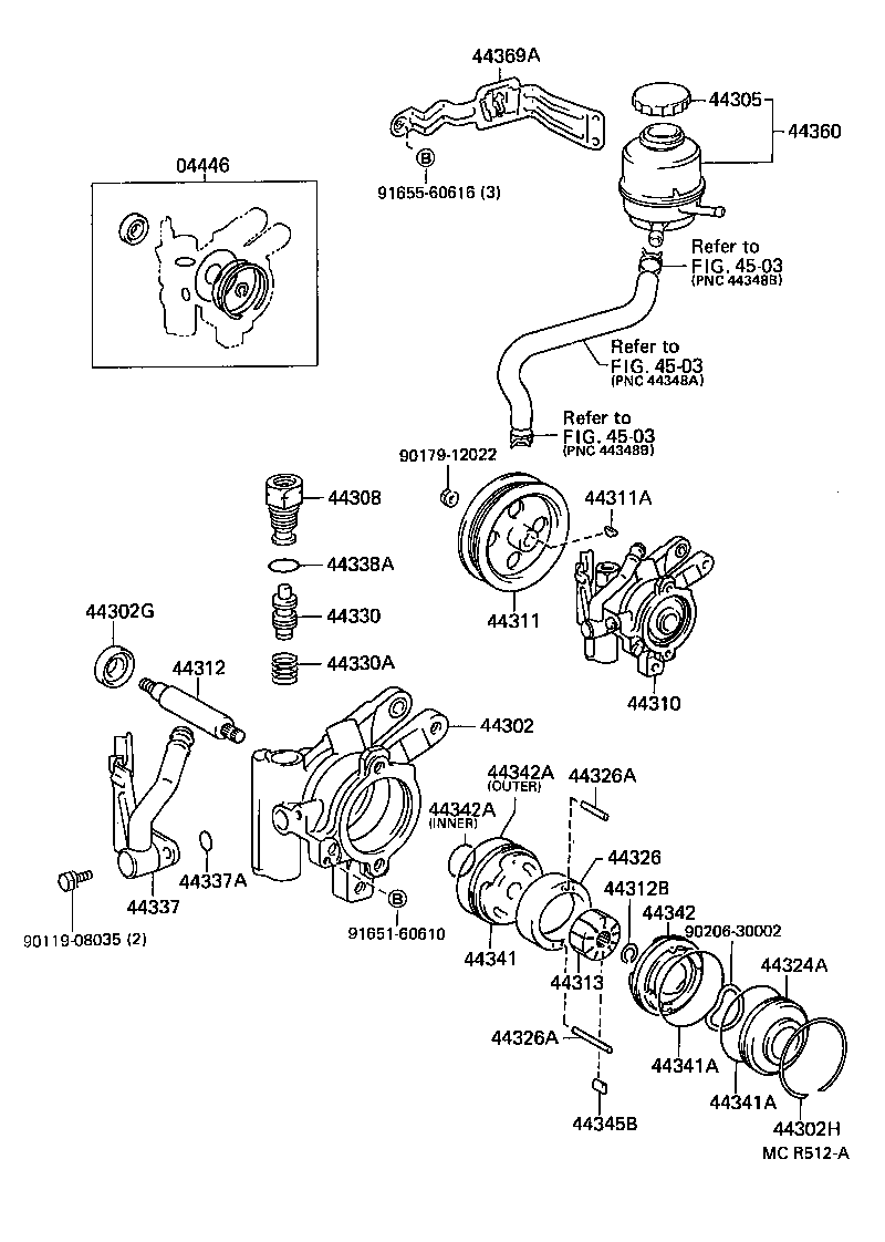 44320-10090 PUMP ASSY, VANE product image