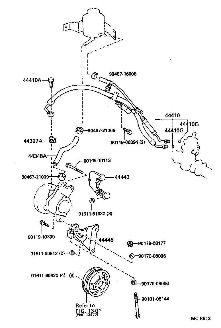 44446-10060 STRUT, ADJUSTING product image