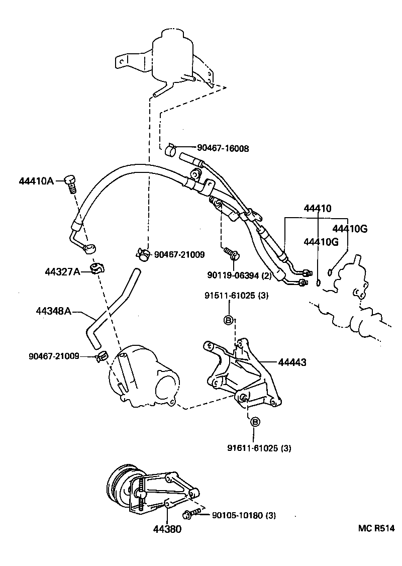 44446-10060 STRUT, ADJUSTING product image