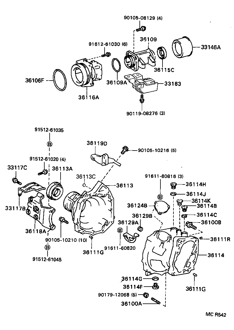 33183-20030 DAMPER, TRANSFER DYNAMIC product image
