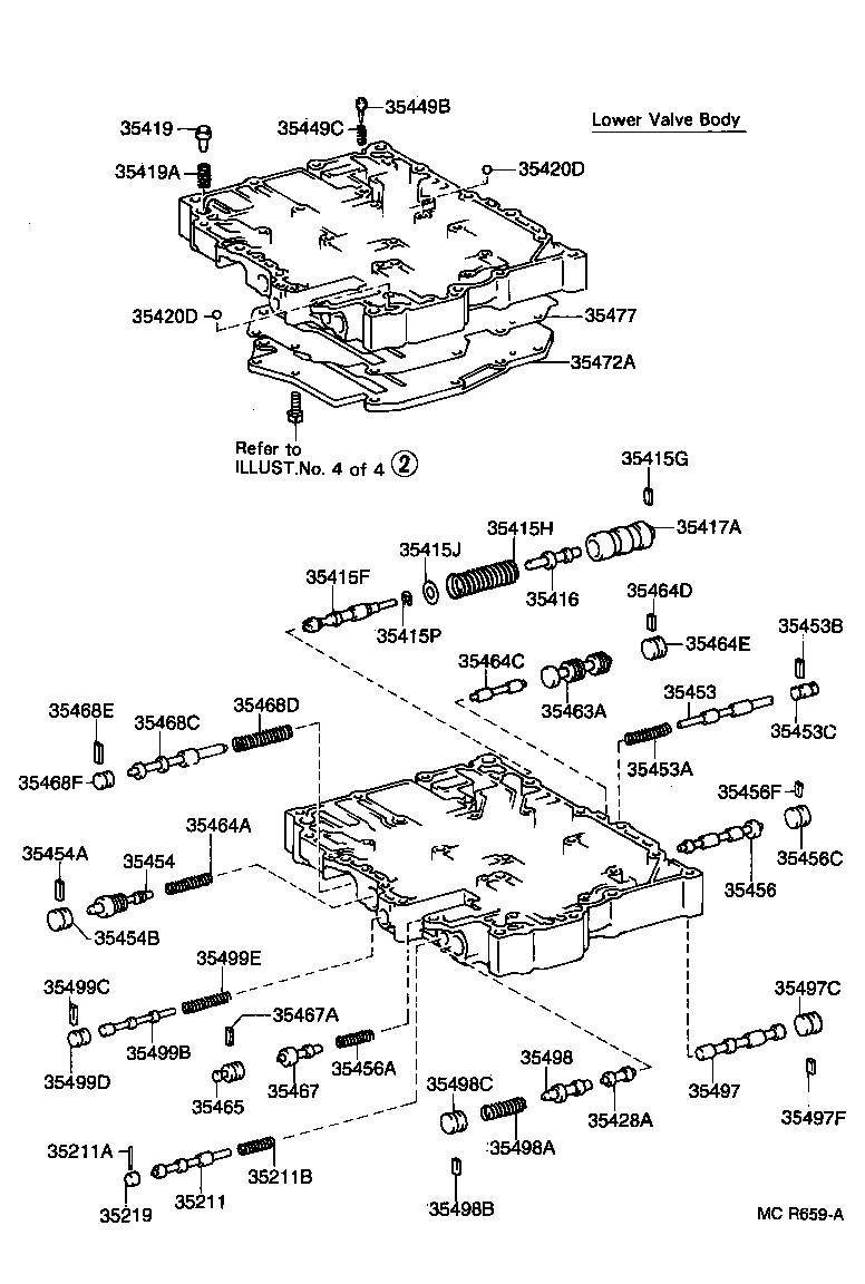 35432-32100 PLATE, VALVE BODY, NO.1 product image