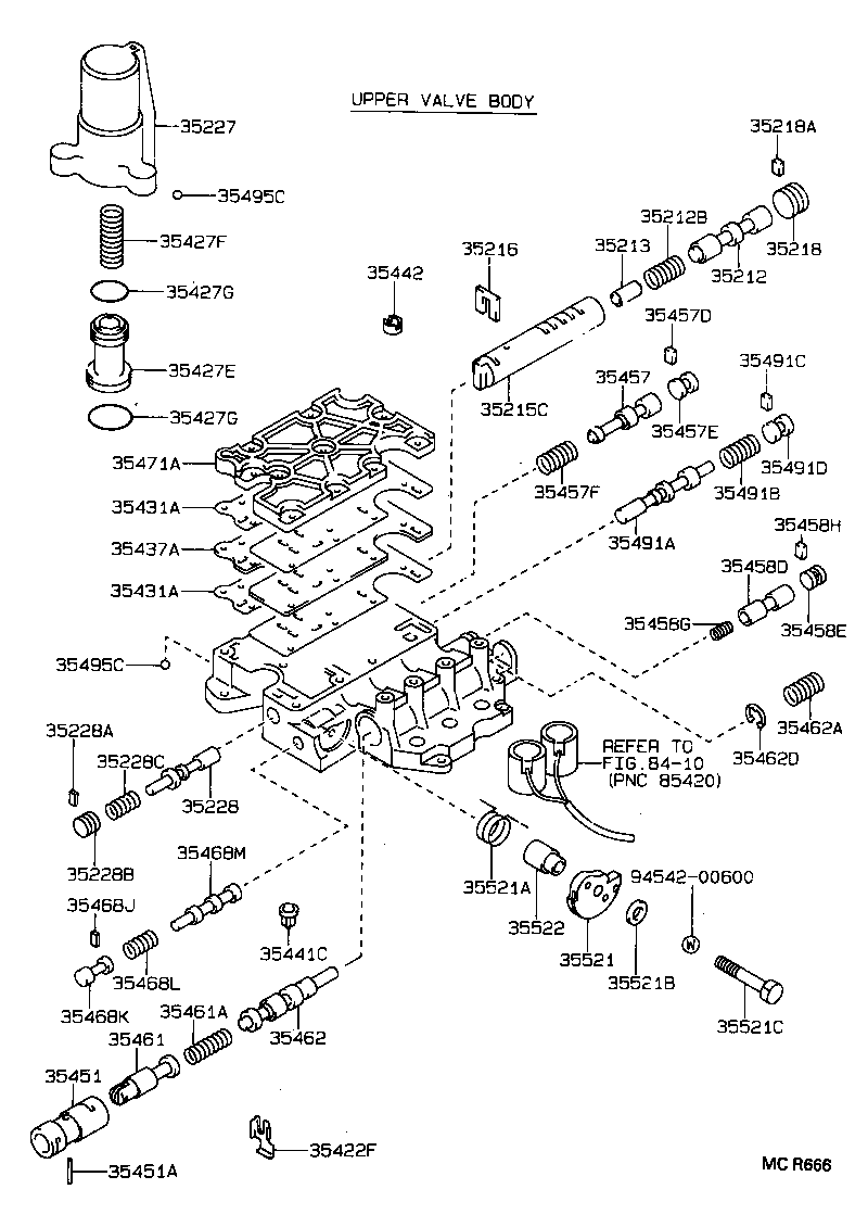 35432-32100 PLATE, VALVE BODY, NO.1 product image