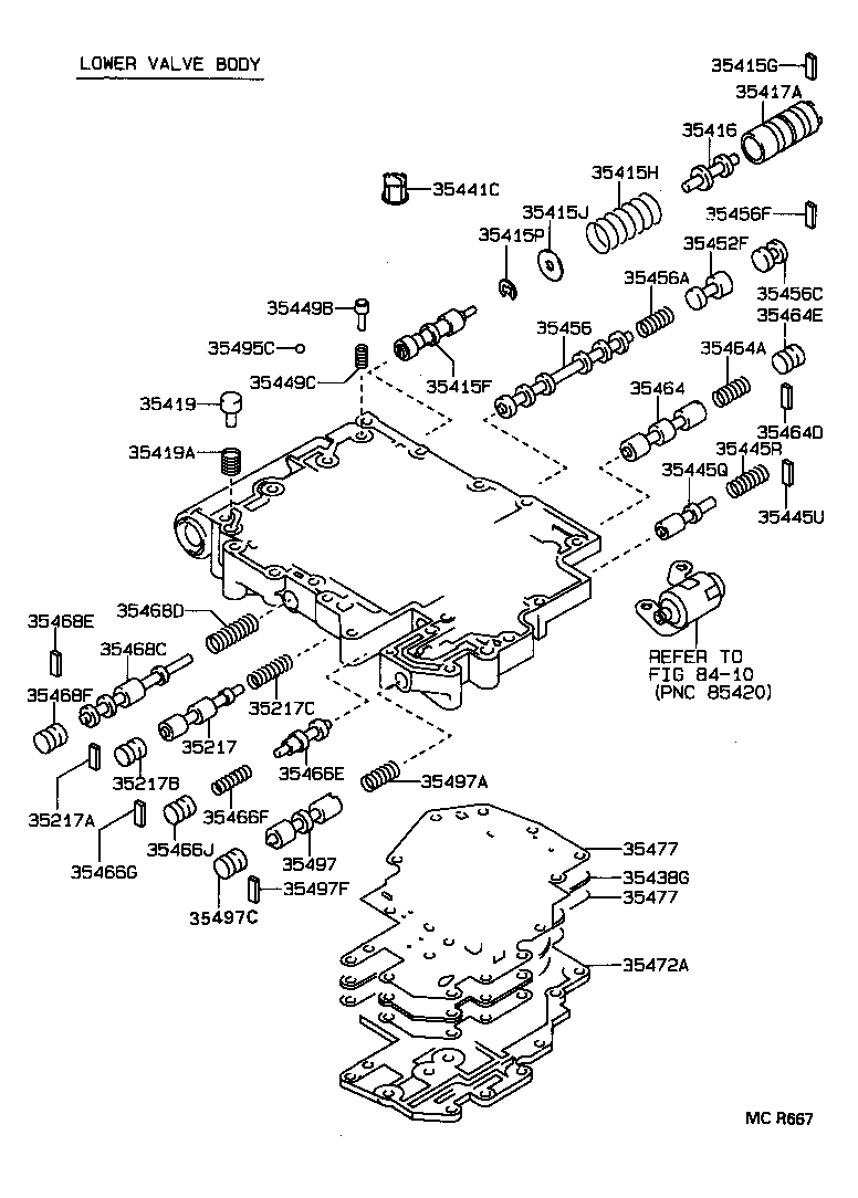 35432-32100 PLATE, VALVE BODY, NO.1 product image