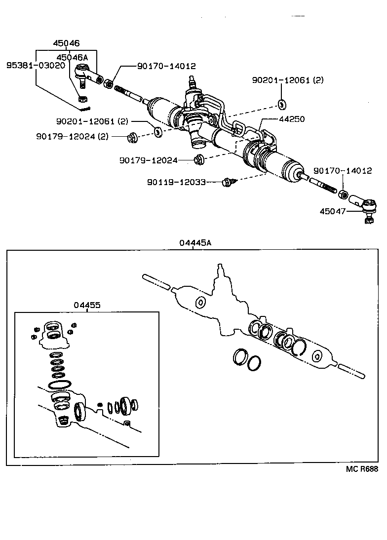 44210-32171 VALVE ASSY, POWER STEERING CONTROL product image
