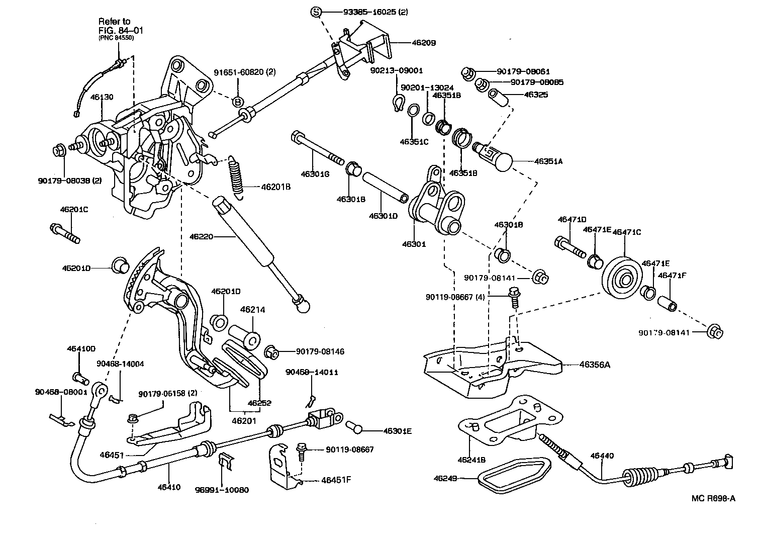 46341-32030 EQUALIZER, PARKING BRAKE product image