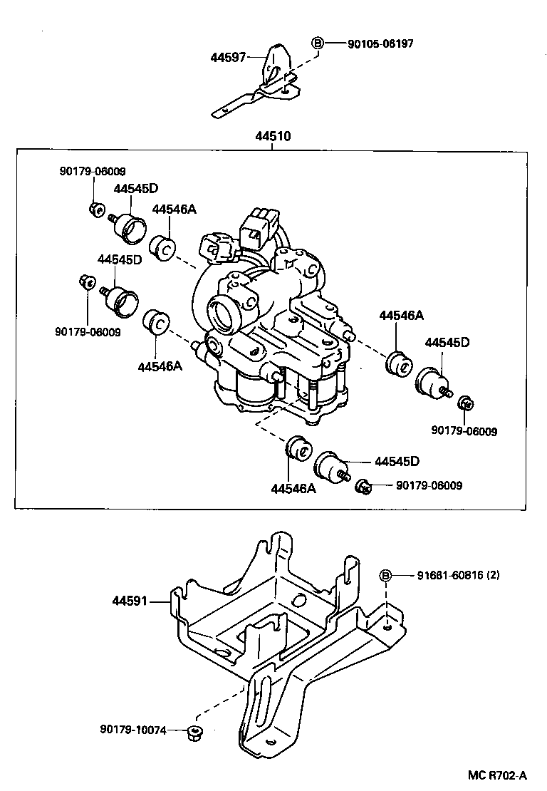 44590-32030 BRACKET, BRAKE ACTUATOR, NO.1 product image