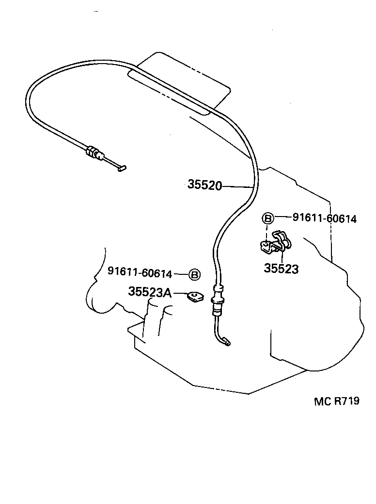 35520-20490 CABLE ASSY, THROTTLE product image