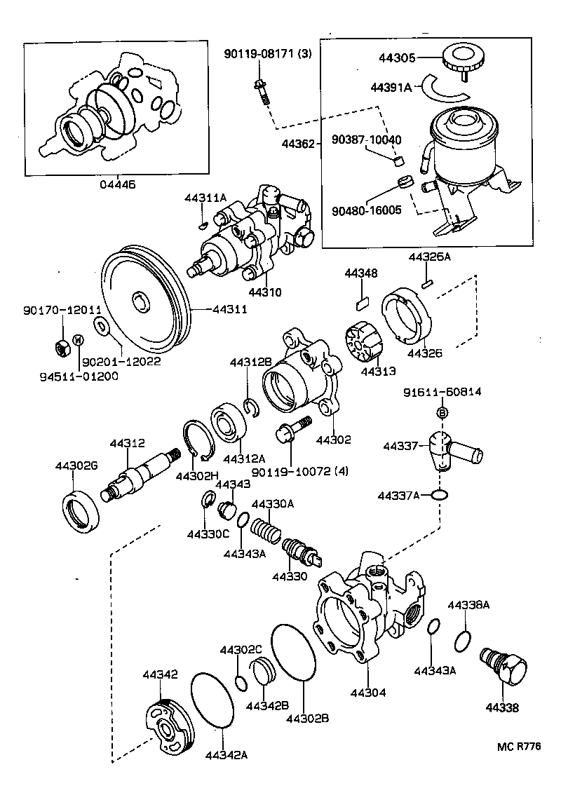 44330-32070 VALVE ASSY, FLOW CONTROL product image